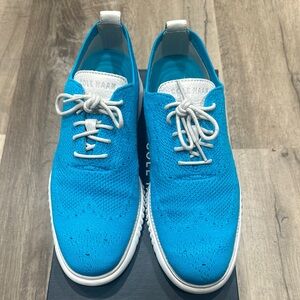 Cole Haan Men's Blue Knit Sneakers